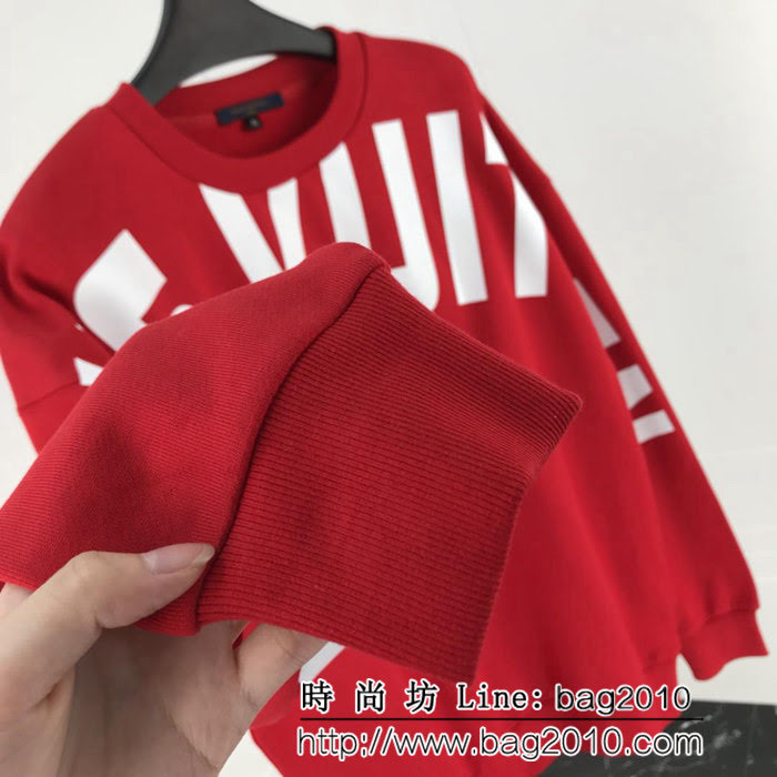 LV路易威登 18FW秋冬新款 插肩logo印花 純棉衛衣 情侶款 ydi1708